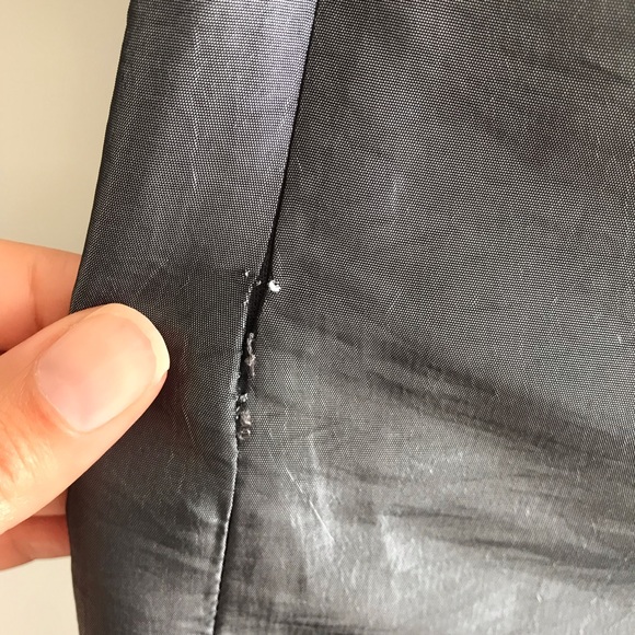 PILGRIM Strapless Metallic Mini Dress Cocktail Party Blue/Grey Bow - Picture 10 of 13